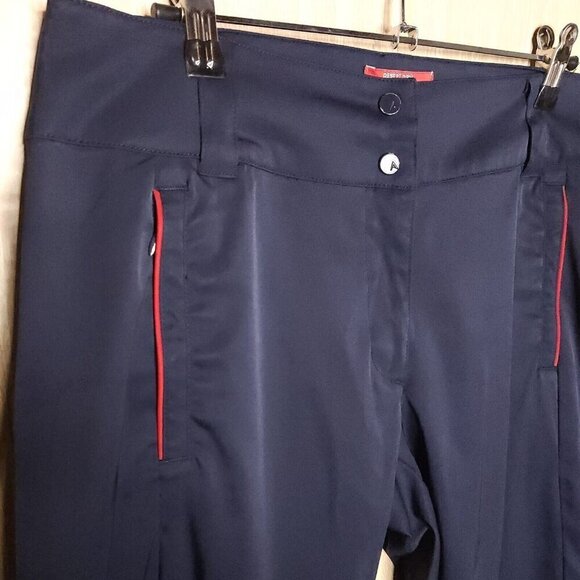 Antigua Desert Dry Navy Pants Red Piping 6 - Picture 5 of 11